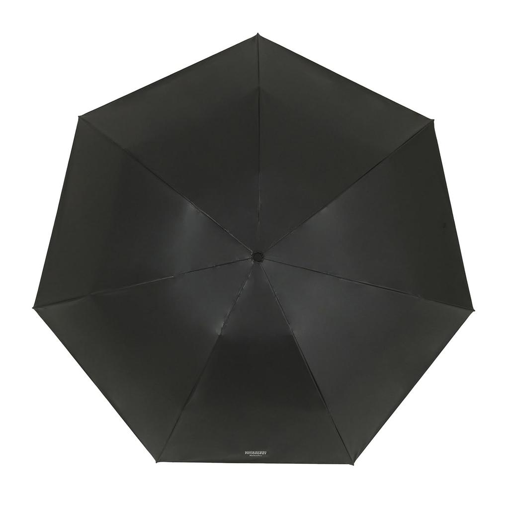 MACKINTOSH PHILOSOPHY Barbrella Sun Protect Folding Ultra Light Heat UV Black Umbrella, Lightweight, Blocking, Blocking, Protection, 60cm, Plain,
