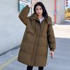 Cotton Jacket Women's Mid-length Over the Knee New Down Cotton Jacket Thickened Korean Version Loose Hooded Winter Versatile Jacket
