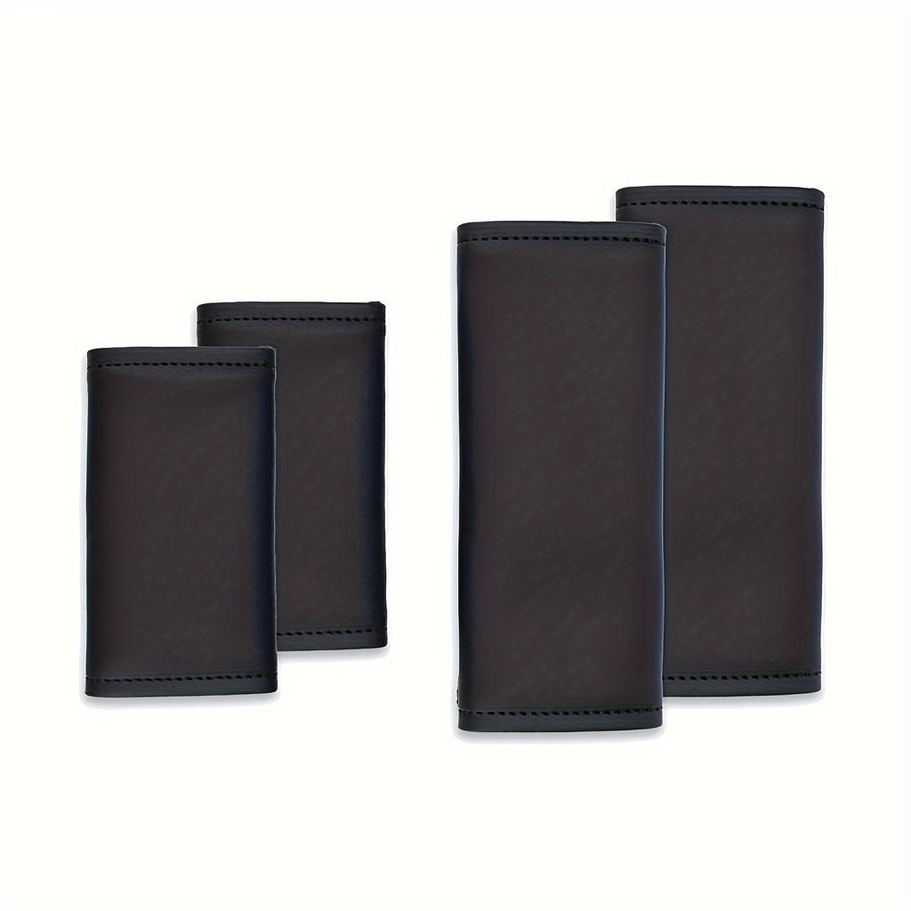 4Pcs/set Soft Leather Car Door Handle Covers, Easy Install, Comfort Grip, Magic Tape Design for Model 3/Y Interior Accessories