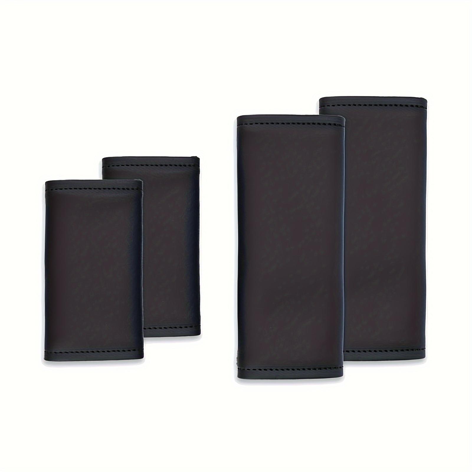 

4 шт./компл. Чехлы на дверные ручки из мягкой кожи, Легкая установка, Удобный захват, Дизайн с липучкой для аксессуаров интерьера Model 3/Y чёрный