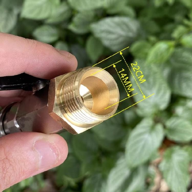 Leak Resistant Ergonomic High Pressure Hose Coupler 1/4Inch Valves Metal Connector Professional Automotive Cleaning Tool