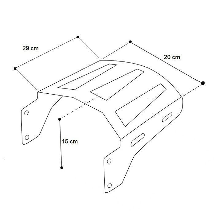 Set: Support de Montage pour bagages compatible avec Harley Davidson Touring 09-13 noir + Kit de Fixation à quatre points