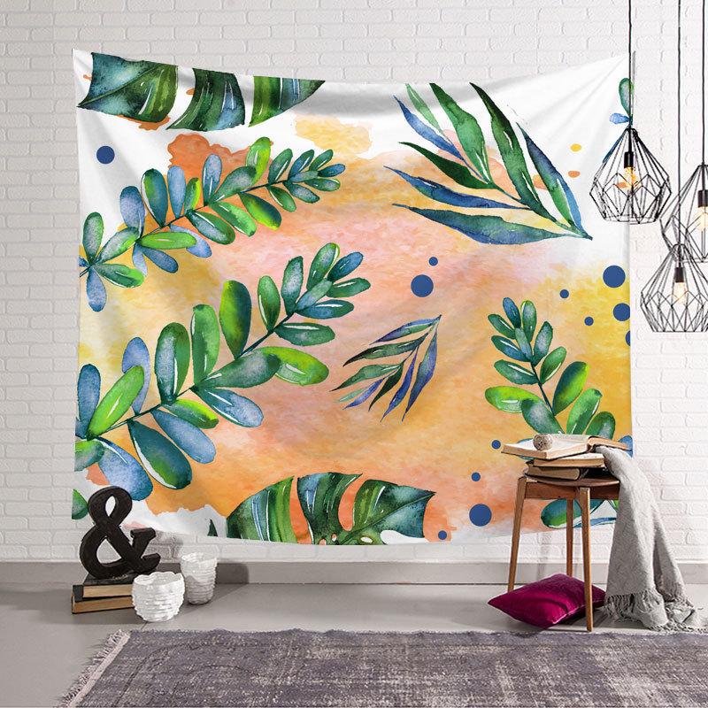 Ins Background Cloth Green Decoration Bedroom Hanging Cloth Room Decoration Painting Tapestry Wall Cloth