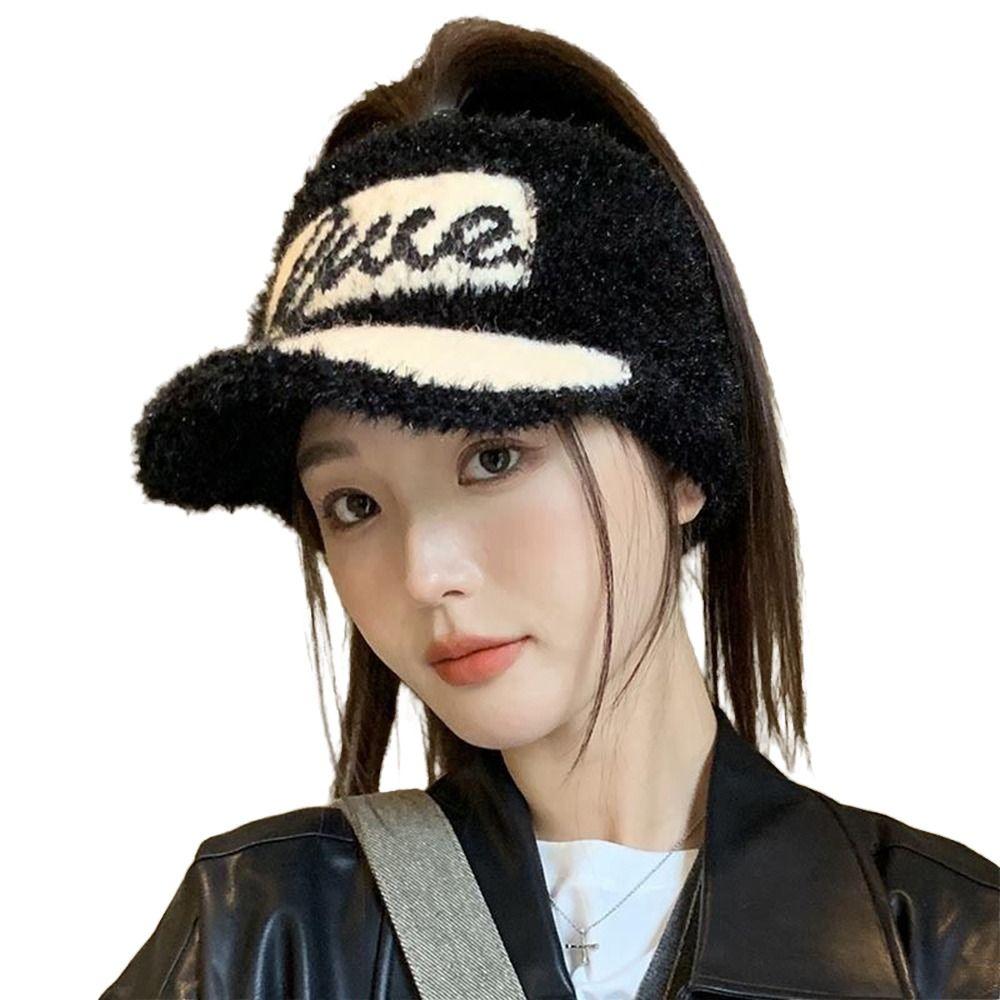 New Winter Hat Adjustable Anti-UV Empty Top Sun Hat Visor Hat Sport