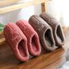 Autumn and winter cotton slippers couple indoor home home home non-slip thick bottom warm plush