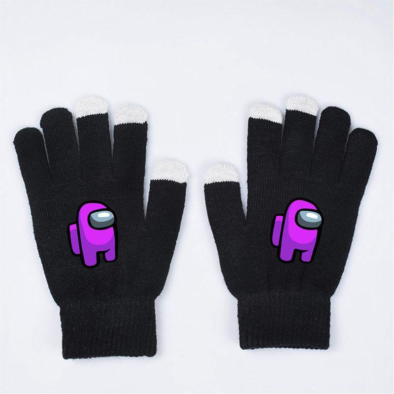 

Mens Women Game Warm School Christmas Gifts Winter Touch Screen Gloves #1 Purple