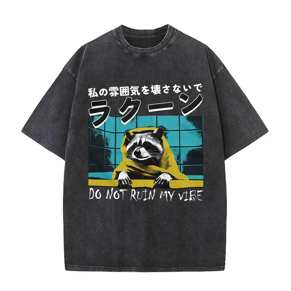I Alone Shall Get This Bread T Shirts Funny Japanese Pigeons Vintage Washed Tshirt Men Women Casual Humor Oversized Tee Shirt S
