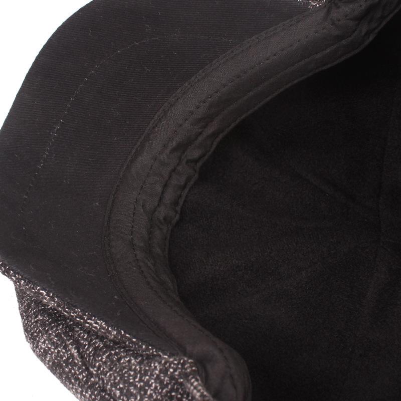 Youth Octagonal Cap Men's Autumn Winter Warm Beret Middle-Aged and Elderly Cap Newsboy Cap Painters Hats