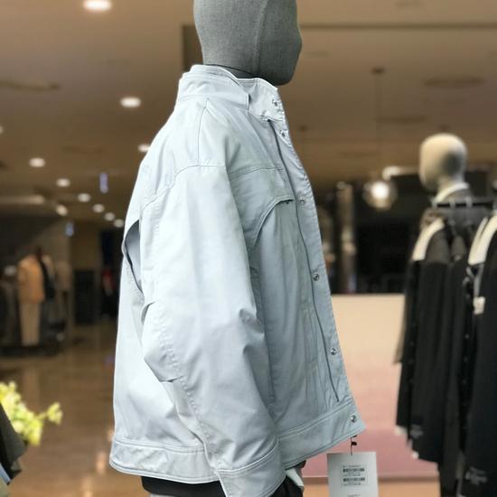Utility Overfit Light Gray 5-Piece Jacket GBS22209