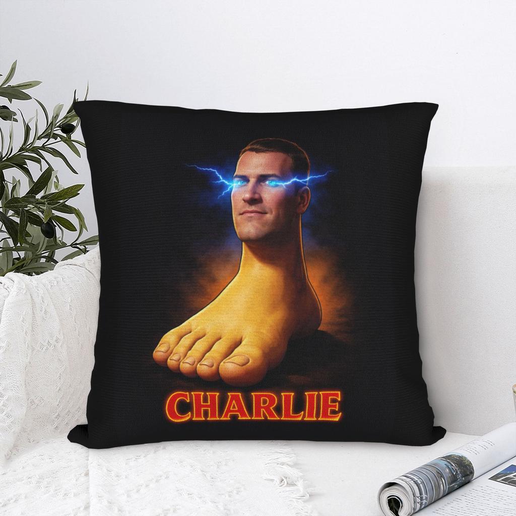 Charlie Kirk Meme Square Pillowcases Polyester Bed Car Cushion Cover Creative Decorative Throw Pillow Case 45*45