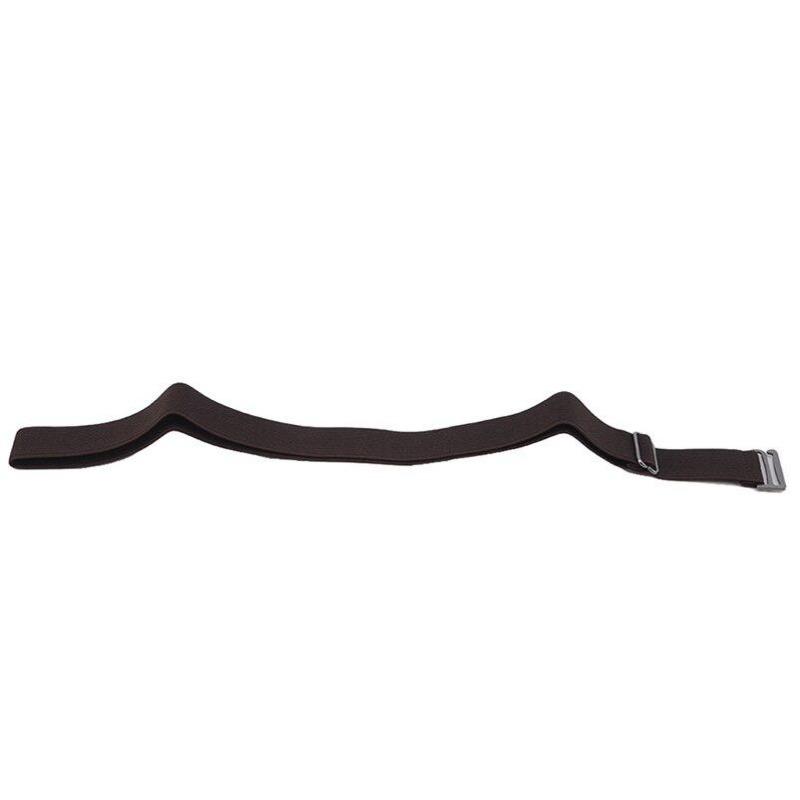 Women No Show Invisible Belt Elastic Stretch Waist Belt with Flat Buckle