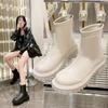 Skinny Boots Thick Heel Small Martin Boots Women's Spring and Autumn 2025 New Thick-soled Versatile British Style Short Boots Children