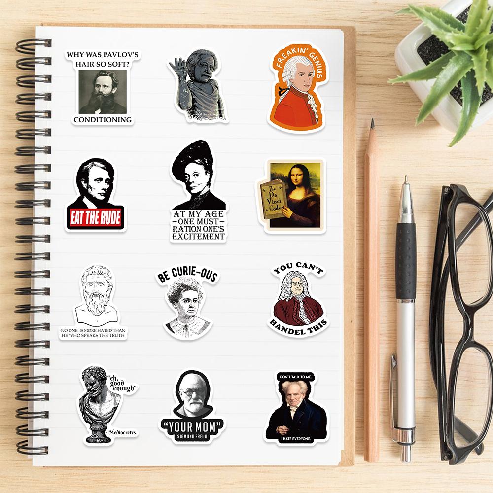 50Pcs Fun Celebrity Diy Diary Laptop Luggage Skateboard Graffiti Decal Fun Children’S Classic Toy