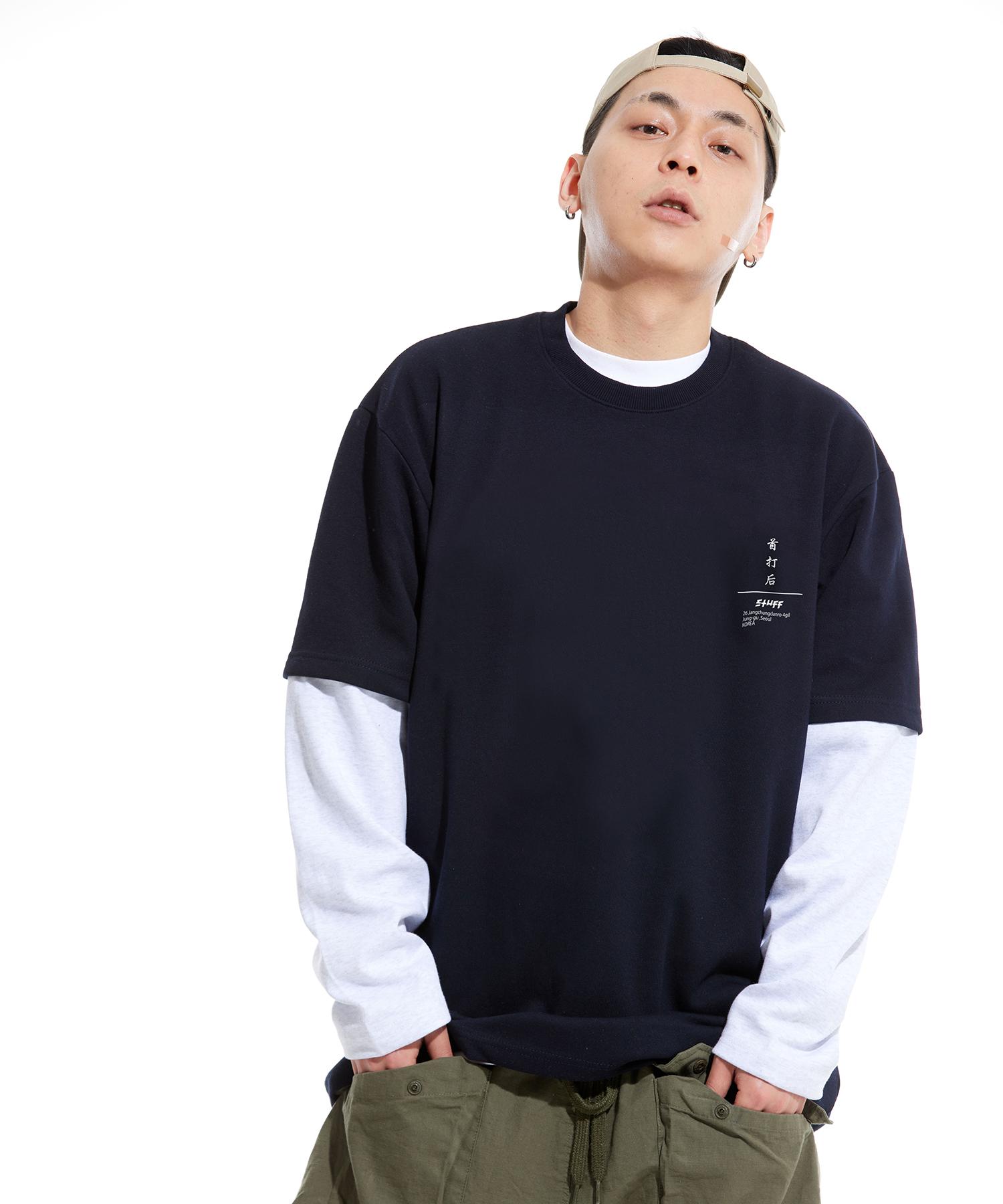 Sturf Kodan Layered Long Sleeve T-Shirt Navy/M