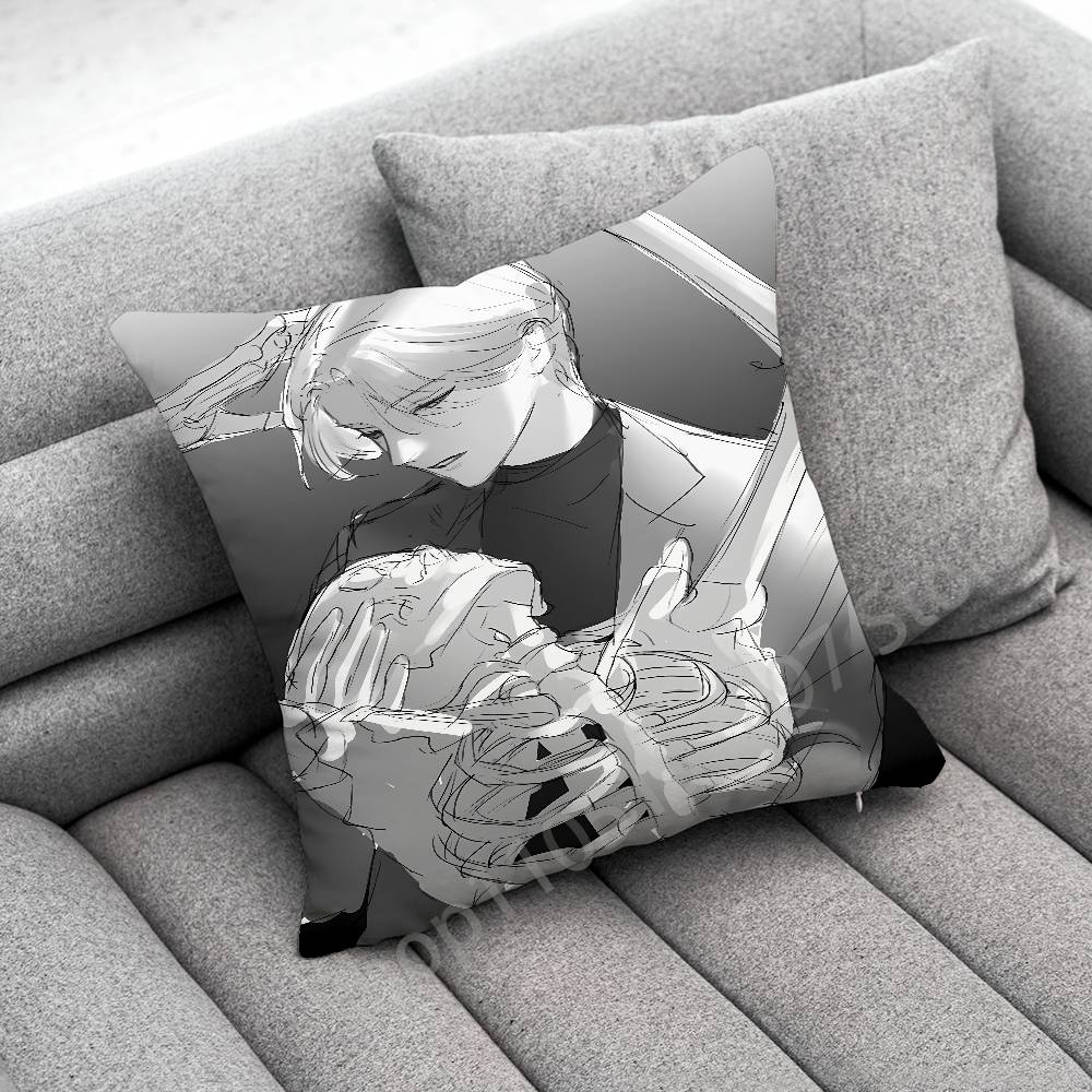 Manga Johan Liebert M-Monster Throw Pillow Case For 50x50cm 30x30cm 55x55cm 45x45cm 40x40cm Square Bed Pillowcase Cover