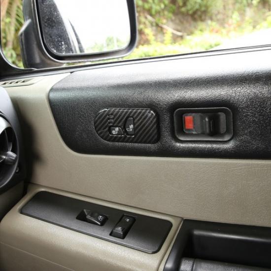ABS Carbon fiber Seat Memory Switch Trim Cover Decor Frame For Hummer H2 03-07