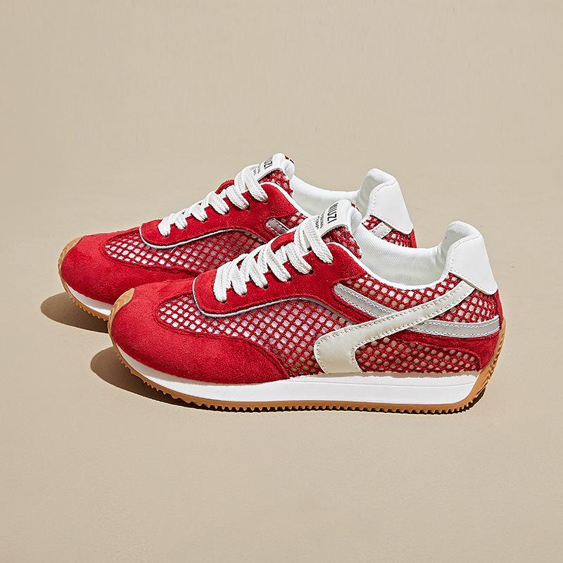 Women's Casual Sport Shoes 2026 Lightweight Soft Breathable Mesh Flats Fashion Non Slip Versatile Platform Sneakers Footwear