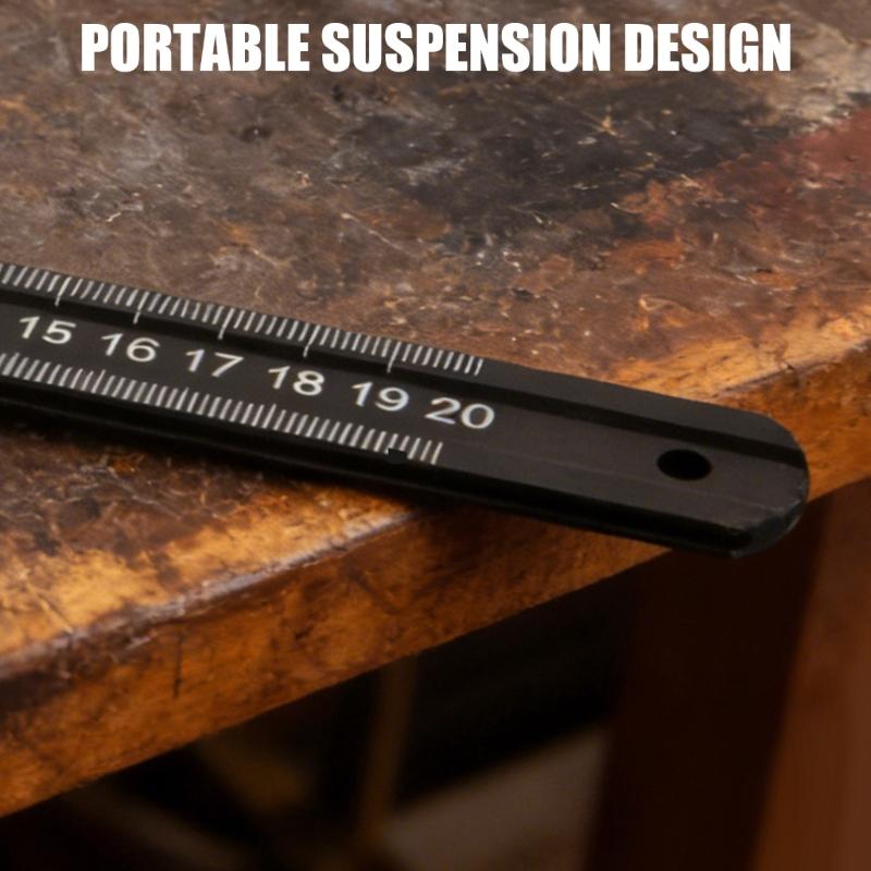 20cm To 50cm Aluminum Alloy 90 Degree Angled Ruler With 45 Degree Positioning For Woodworking And Carpentry Projects