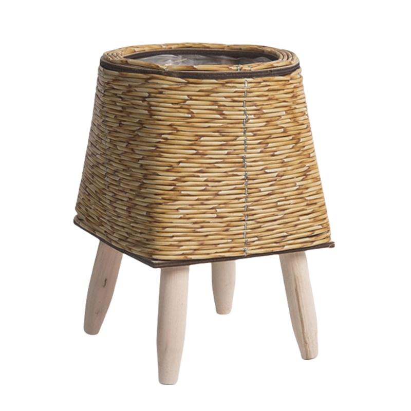 Rattan Plant Basket Indoor Handwoven Plant Pots for Planter Flowers Pots Plant Pots Decorations Laundry Basket Dropshipping
