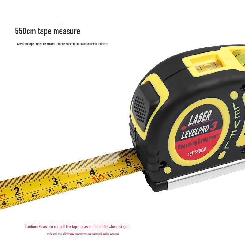Mini High-Precision Laser Tape Measure & Infrared Leveling Tool