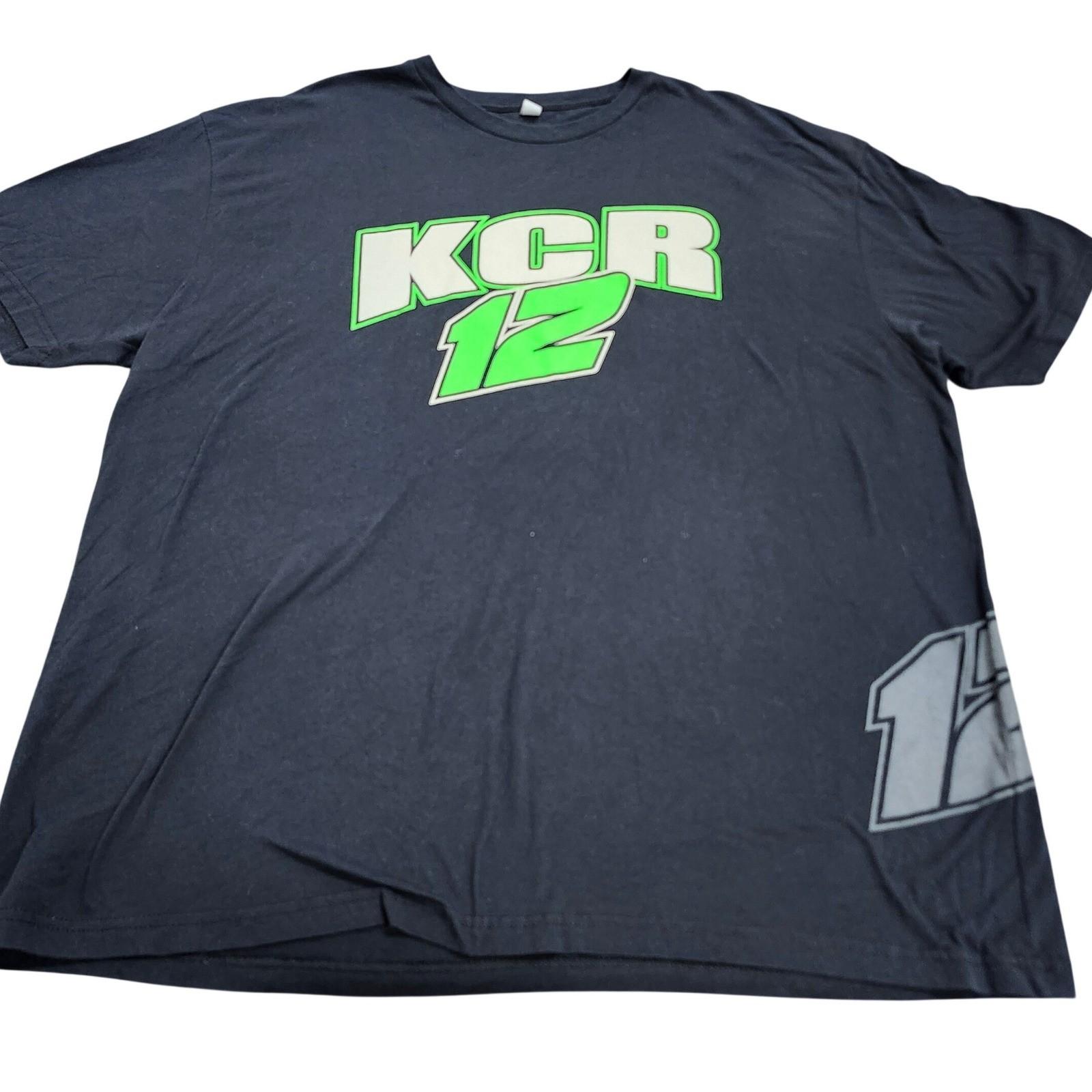 Kevin Casey Racing David Hittle KCR 12 Black Neon Green Graphic 3XL Unisex T-Shirt XXL
