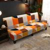 Stretch Futon Slipcover Armless Sofa Cover Furniture Protector Without Armrests Slipcover Soft with Elastic Bottom for Kids