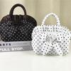 Korean Style Polka Dot Fabric Bow Bag – Black & White, Small, Casual, Versatile Purse for Phone & Coins (2026 Edition)