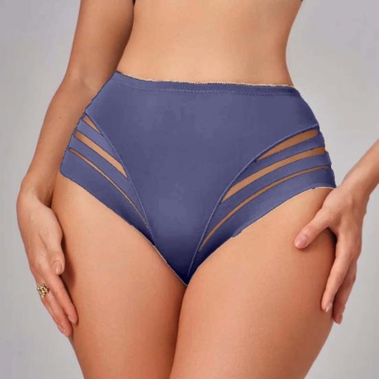 Women Middle Waist Underwear Spring Sheer Sexy Panties Summer Breathable Stretch Tummy Control Ladies Full Coverage