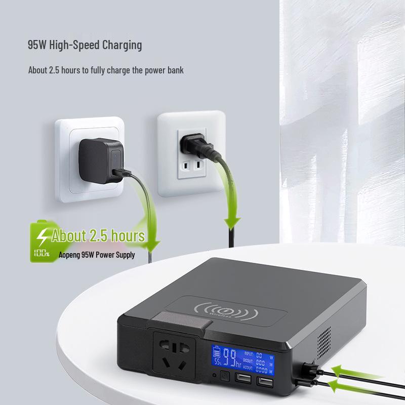 

Портативный аккумулятор ALLPOWERS 200 Вт для ноутбука для использования на открытом воздухе и в чрезвычайных ситуациях USA 110V 41600mAh