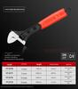 Yiertuo Adjustable 6-12 Inch Multi-Function Large Opening Wrench & Pipe Pliers