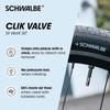 Schwalbe Clik Valve - Bicycle Valve Attachment - SV-SCV Conversion
