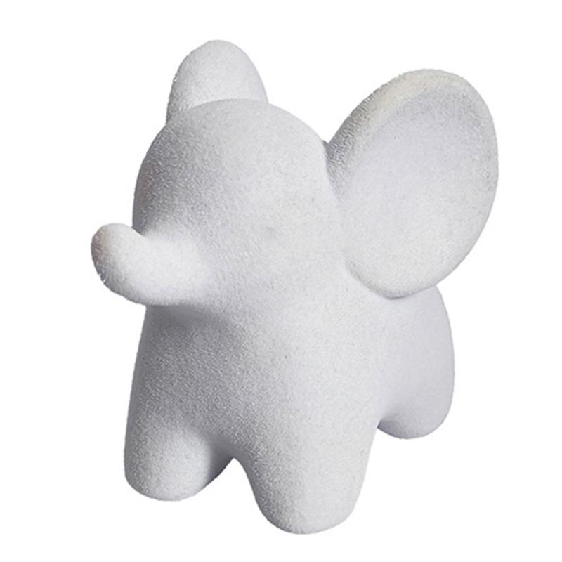 Resin Elephant Figurines Elephant Statues Animal Sculptures Collectibles Table Ornament for Home Office Decorations