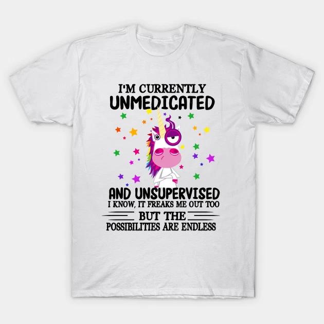 

I m Currently Unsupervised T Shirt For sloth joke Mens Birthday Novelty Funny S