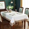 Pu Leather Waterproof Table Cover Protector Rectangle Tablecloth Round Square With Lace Birthday Party Non -Slip Kitchen Decor