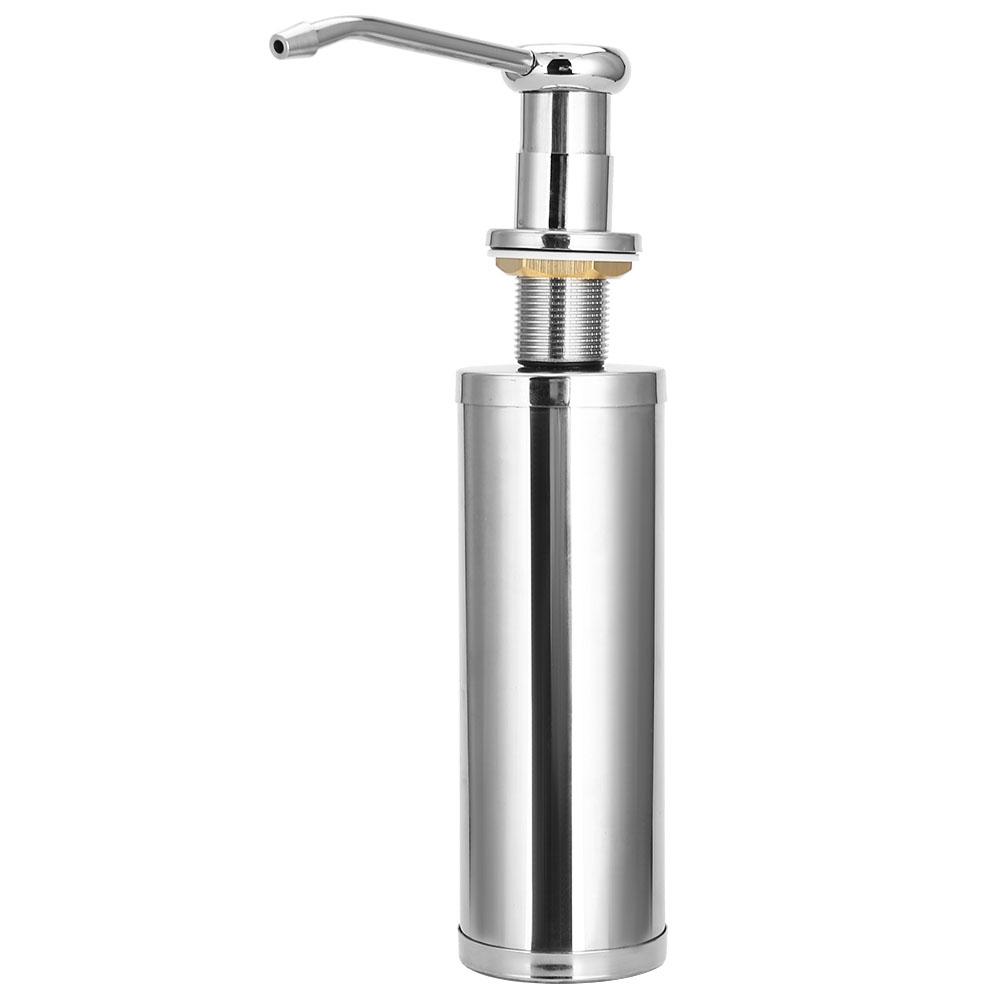 300ml Stainless Steel Soap Dispenser Liquid Detergent Hand Pump for Home Kitchen Sink Use