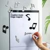6Pcs Set Musical Note Fridge Magnet Refrigerator Magnetic Photo Message Sticker Note Stick Office Home Kitchen Decoration Gift