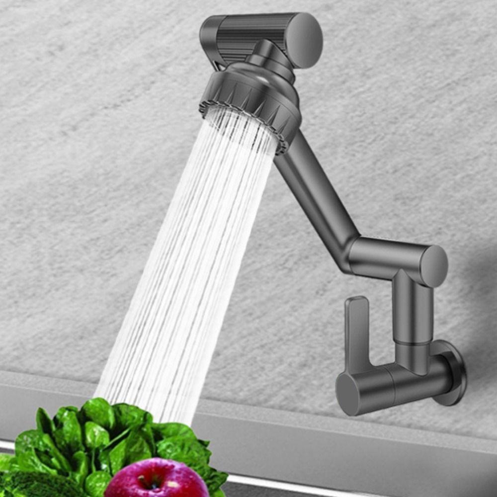 360° Rotating Robotic Arm Faucet Adjustable Flexible Dual Mode Faucet Hot and Cold Water Water-Saving Kitchen Rotating Faucet