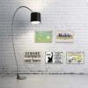 Metal Wall Art Poster, Black Cat Retro Style, for Home Bar Garage