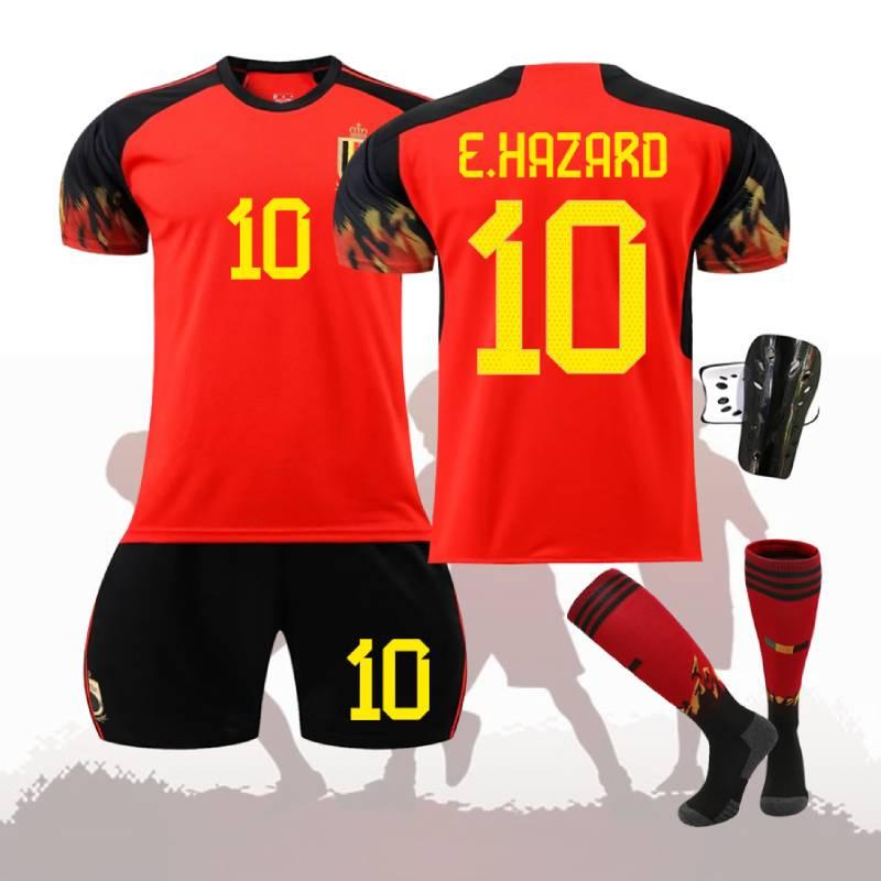New Belgium Heimfußballtrikot Deb Bruyne 7 Und Lukaku 9 WM 2022 Trikot