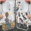 Мультяшный Рататуй Милый Чехол Для Телефона Для IPhone 17 16e 16 15 14 13 12 11 Mini Pro Max X XR 8 7 Air Plus Прозрачный Мягкий Чехол