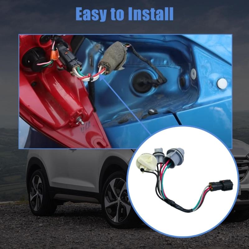 92480-D3010 92480D3010 for 2016-2018 Tail Light Lamp Socket Harness Taillight Socket Wiring Replacement Accessory