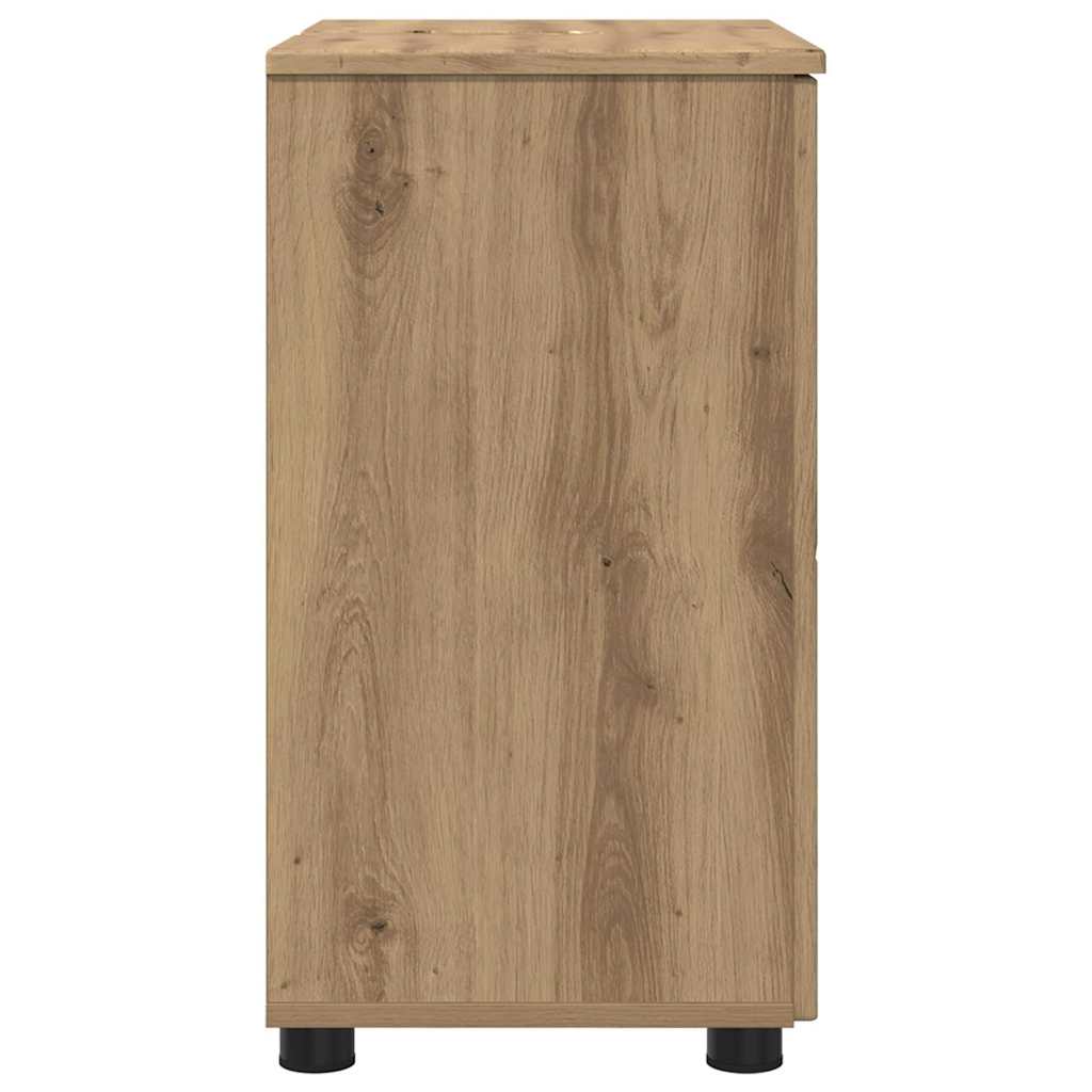 Bathroom Cabinet with Storage Artisan Oak Finish 61 x 35 x 64 cm