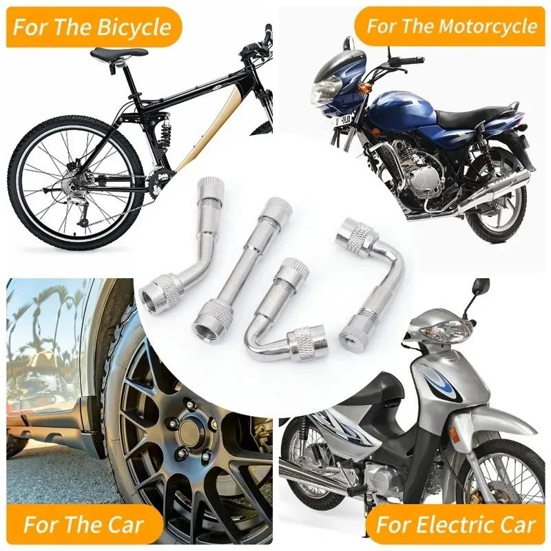 Motorcycle 45 90 135 180 Degree Angle Bent Valve Adaptor Tyre Tube Valve Extension Adapter for Truck Car Motor Bike Auto