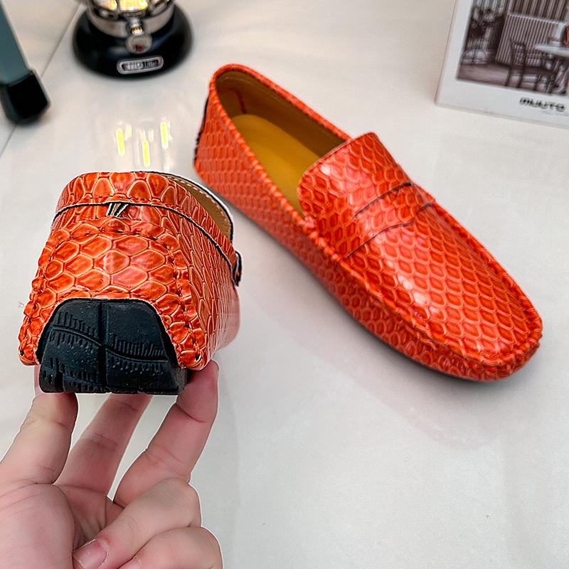 Fashion Fashion Men's Loafers Shoes outdoor Comfortable Leather Casual Shoes for Men Slip-On Driving Shoes male Mocasines Hombre