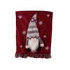 Housses de Dossier de Chaise de Noël Housses de Chaise Gnome Housses de Chaise de Salle à Manger de Noël Pour Décoration Maison Cuisine Salle à Manger