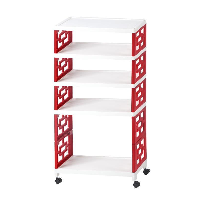 Multi-Layer Movable Storage Rack for Kitchen and Shoes