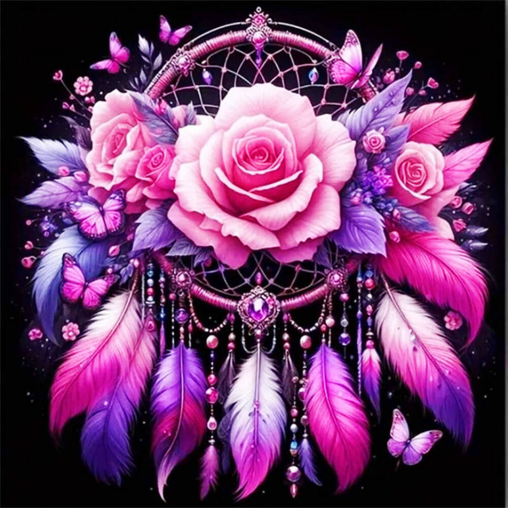 Owl Diamond Mosaic Dreamcatcher Diamond Painting Animal Full Square Round Drill Embroidery Cartoon Bedroom Decoration