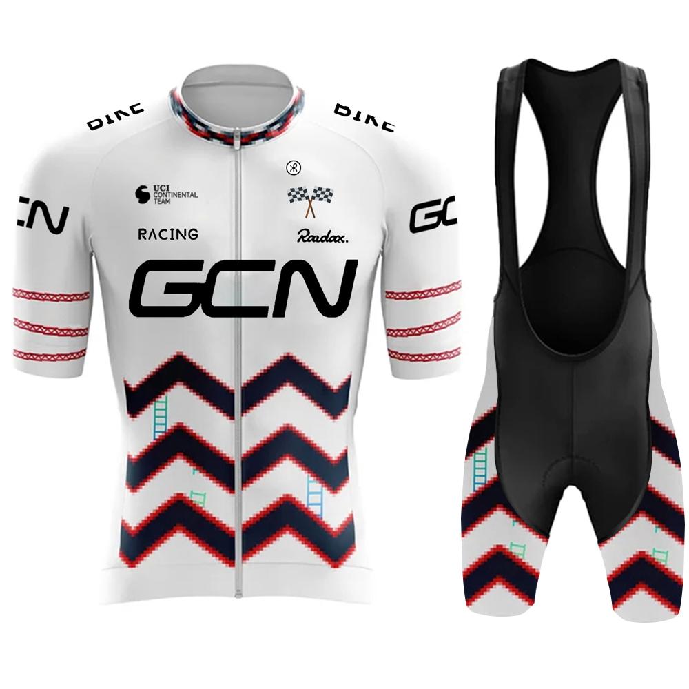 2025 Nový Pánský Letní Cyklistický Dres s Krátkým Rukávem Pro Silniční Kolo Prodyšný Dres Cyklistický Týmový Tréninkový Oblek Cyklistické Kalhoty s Náprsenkou Rychleschnoucí Sada