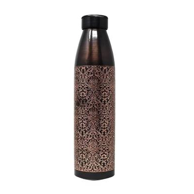 Copper Water Bottle 1 Litre | Water Bottle for Office | Water Bottle for Kids | 100% Pure Copper Insulation Wide Mouth