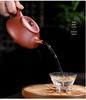 Authentic Yixing Purple Clay Shi Piao Teapot with Engraved Inscription